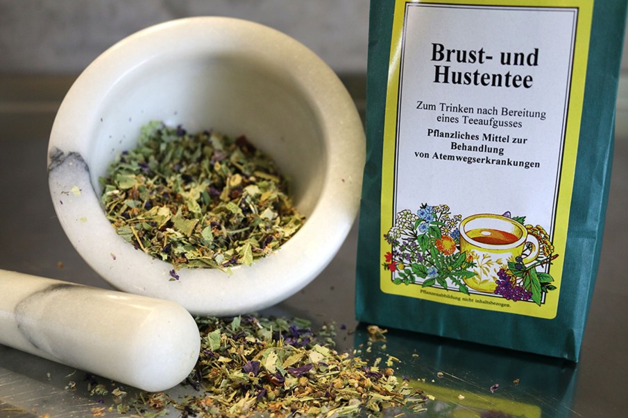 Tee teeblatt Krautermischungen | Brust- Und Hustentee, 100G (Pflanzliches Mittel Zur Behandlung Von Atemwegserkrankungen)