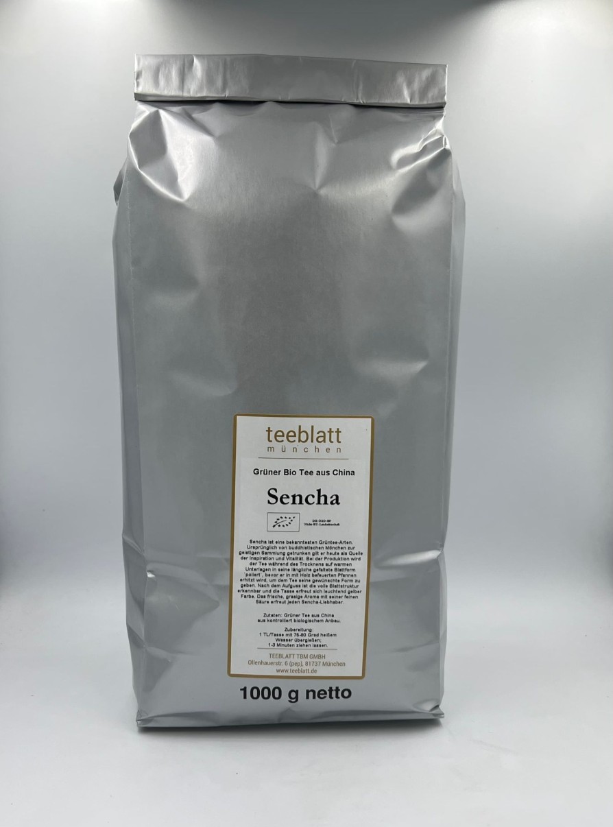 Tee teeblatt Klassischer Gruner Tee | China Sencha, Bio, 1Kg