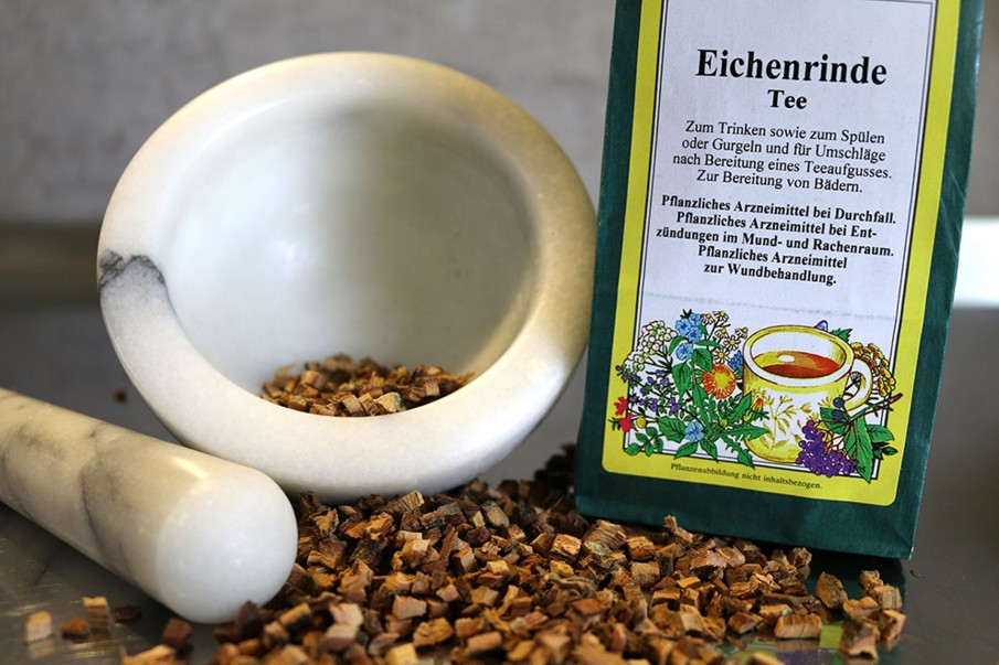 Tee teeblatt Monokrauter | Eichenrinde Tee, 100G (Pflanzliches Arzneimittel)