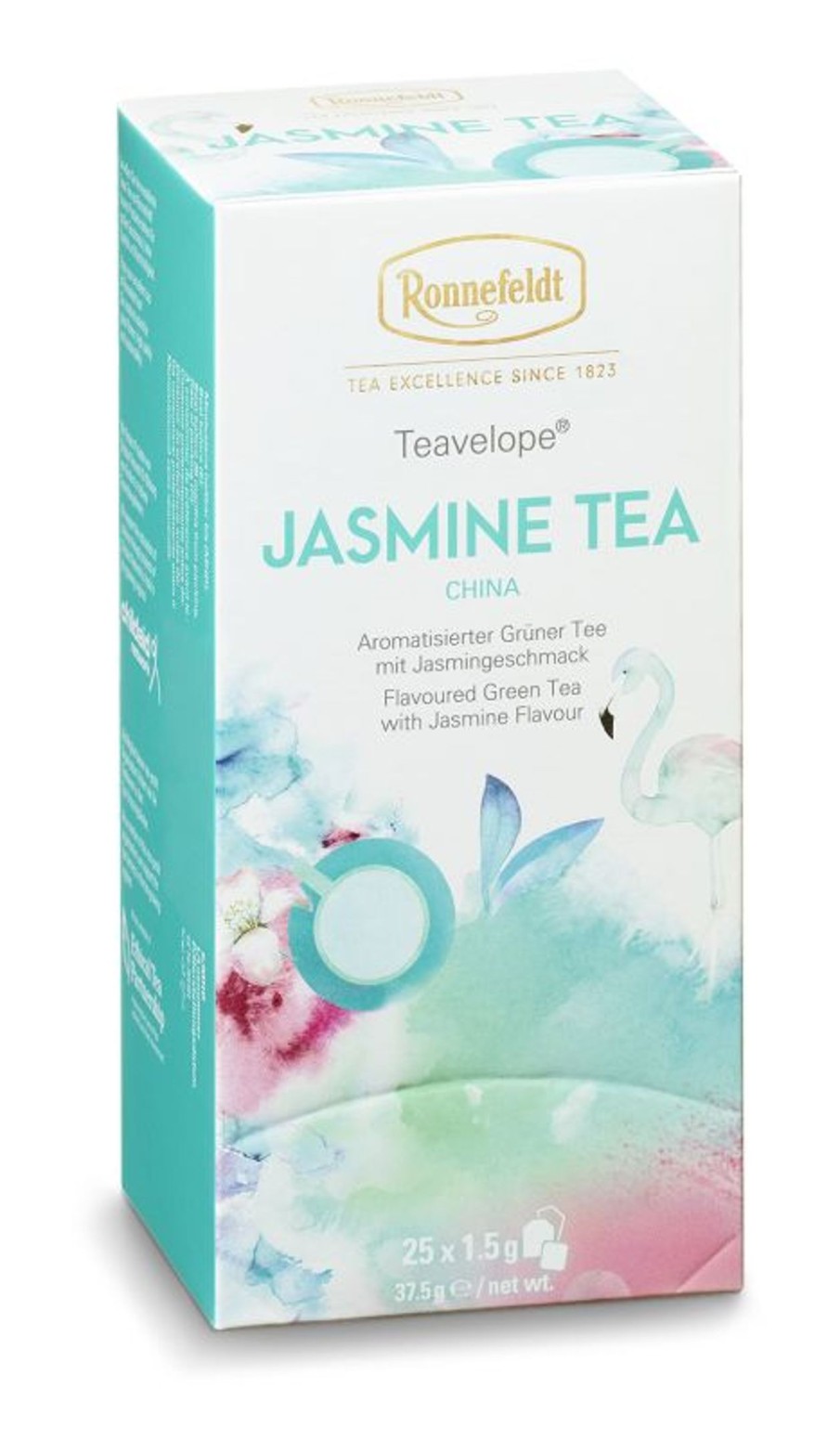 Tee teeblatt Gruner Tee Aromatisiert | Teavelope Gruner Tee Jasmine Tea, 25X1,5G = 37,5G