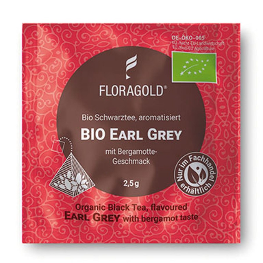 Tee teeblatt | Ein Pyramidenbeutel Schwarzer Tee Earl Grey, Bio, 2,5G