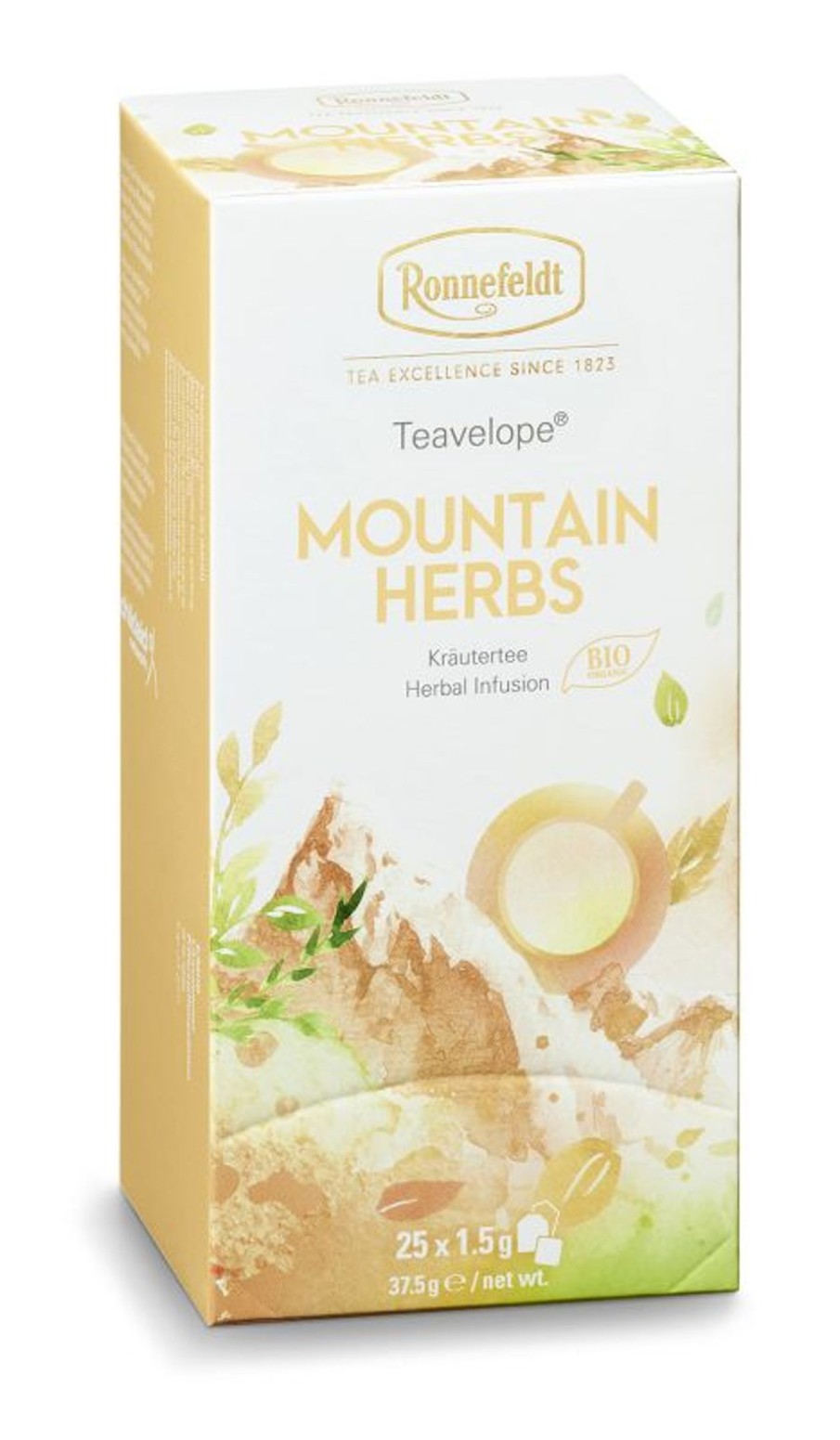 Tee teeblatt Krautermischungen | Teavelope Krautertee Mountain Herbs, Bio, 25X1,5G = 37,5G