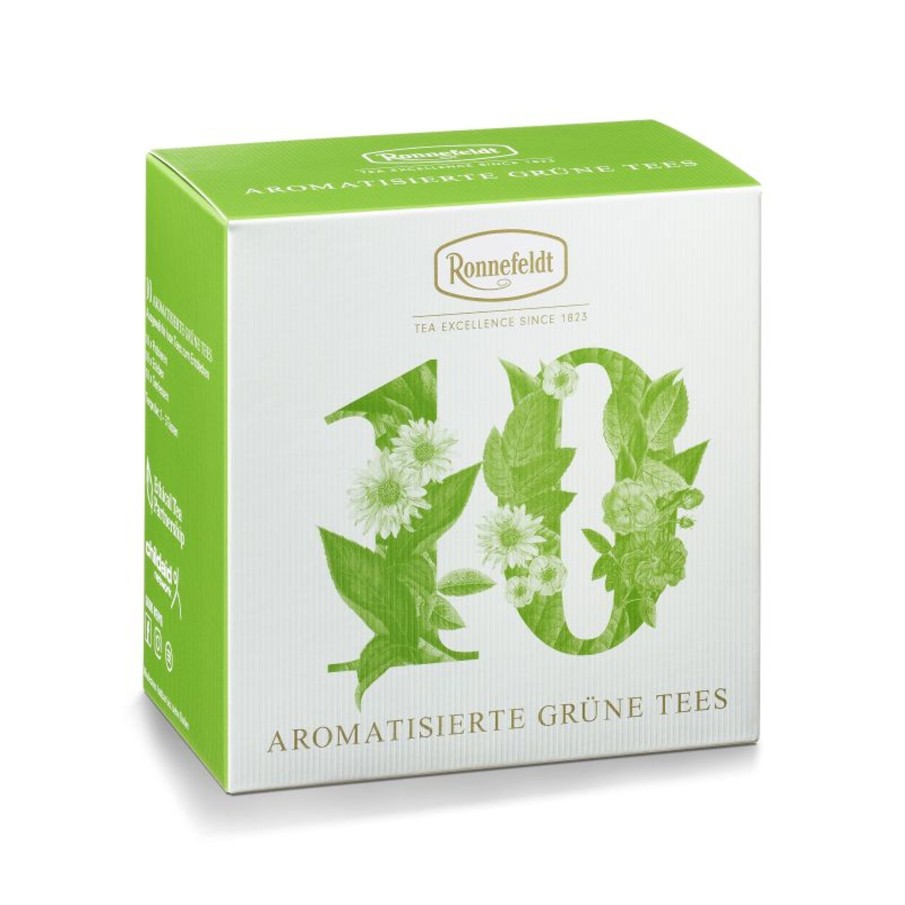 Tee teeblatt Gruner Tee Aromatisiert | Probier Mal: Aromatisierte Grune Tees (10X3,9G Zum Probieren Von Ronnefeldt)