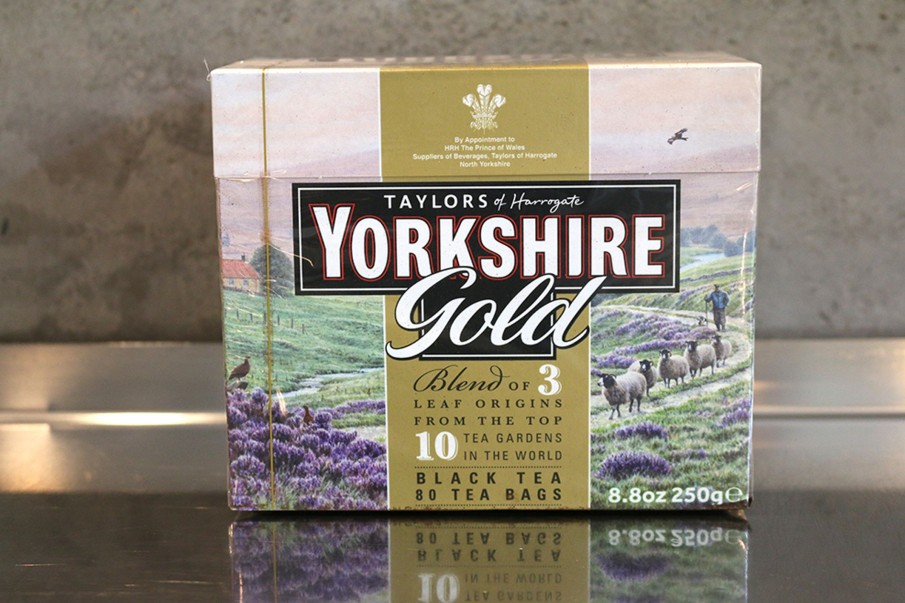 Tee teeblatt Klassischer Schwarzer Tee | Yorkshire Gold (Taylors Of Harrogate), 80 Tea Bags = 250G