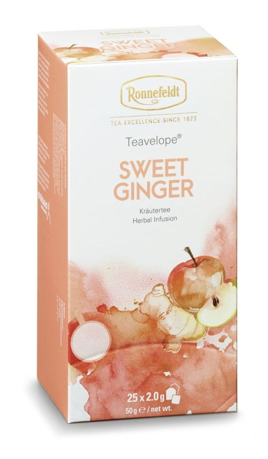 Tee teeblatt Krautermischungen | Teavelope Krautertee Sweet Ginger, 25X2,0G = 50G