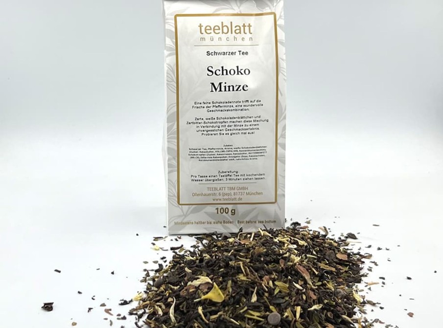 Tee teeblatt | Schoko Minze (Schwarzer Tee Mit Frische)