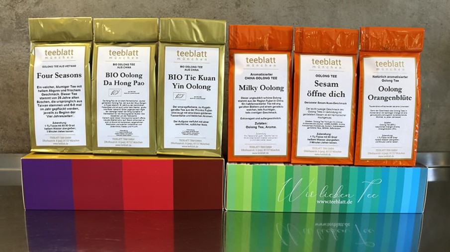 Tee teeblatt | Teeproben Box Oolong Tees ´Goldener Drache´ A 20G