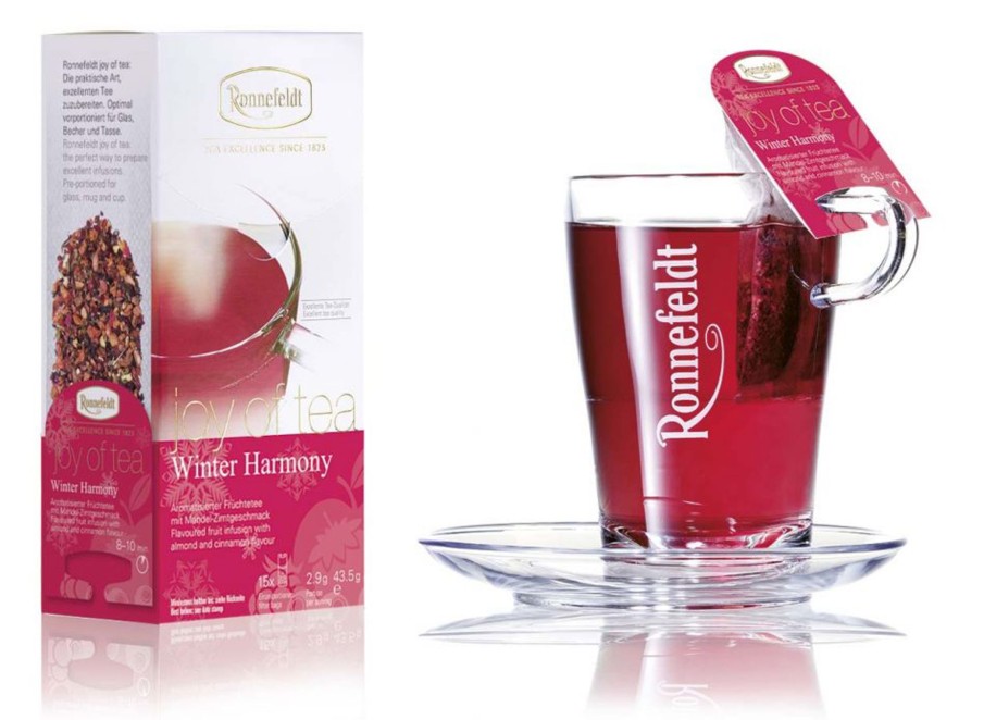 Tee teeblatt Klassischer Fruchtetee | Joy Of Tea: Winter Harmony, 15X2,9G = 43,5G (Fruchtetee Mit Mandel-Zimtgeschmack)