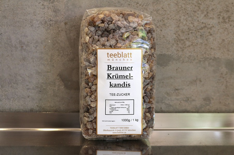 Zubehor teeblatt | Zucker: Brauner Krumelkandis, 1000G