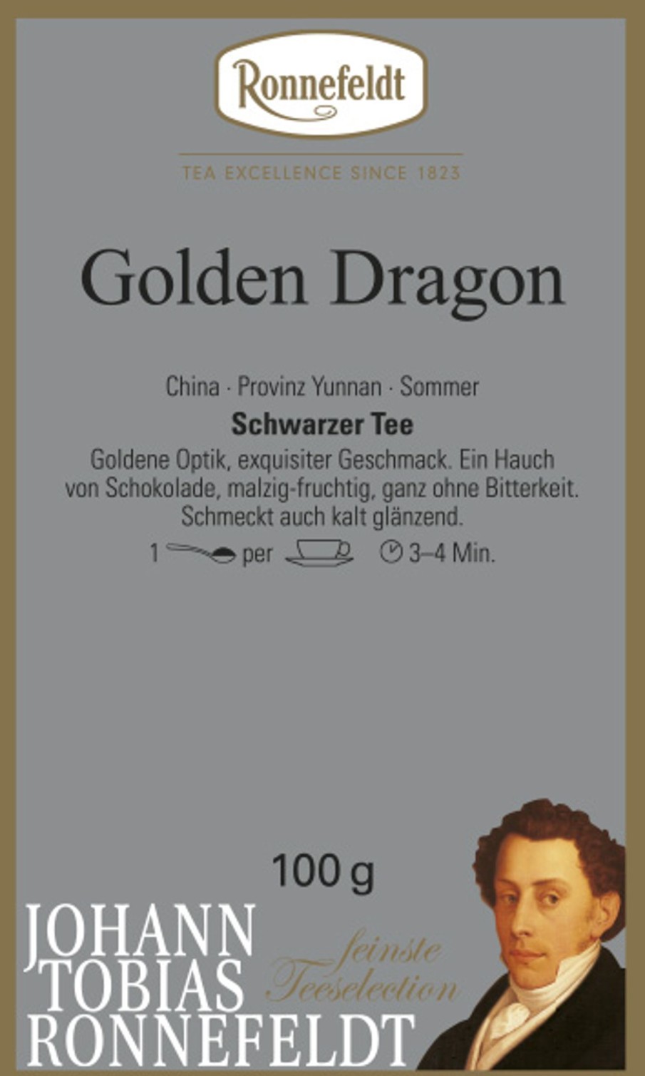 Tee teeblatt Klassischer Schwarzer Tee | China: Golden Dragon (Schwarzer Tee Von Ronnefeldt)