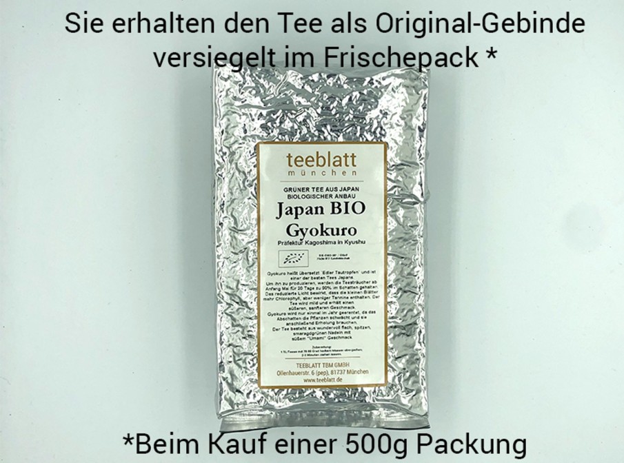 Tee teeblatt Klassischer Gruner Tee | Japan: Gyokuro ´Edle Tautropfen`, Bio