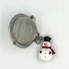 Zubehor teeblatt | Tee-Ei Schneemann, Edelstahl Mit Kunststoff-Anhanger, O Ca. 5Cm