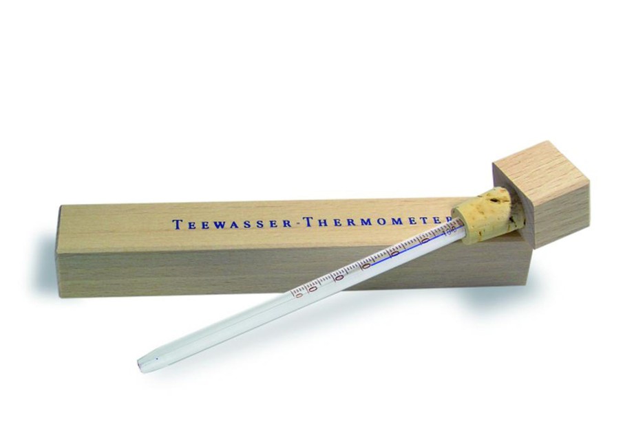 Zubehor teeblatt | Tee Thermometer Im Holzschuber