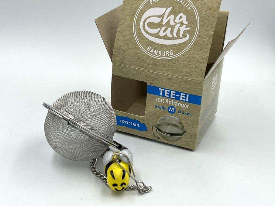 Zubehor teeblatt | Tee-Ei Happy Bee, Edelstahl Mit Kunststoff-Anhanger, O Ca. 5Cm