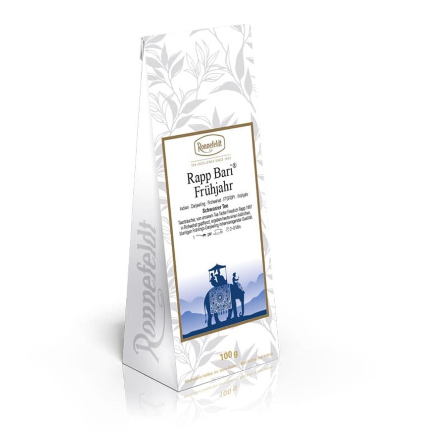 Tee teeblatt Klassischer Schwarzer Tee | Darjeeling: Rapp Bari Fruhjahr (First Flush), Bio (Ronnefeldt Tee)