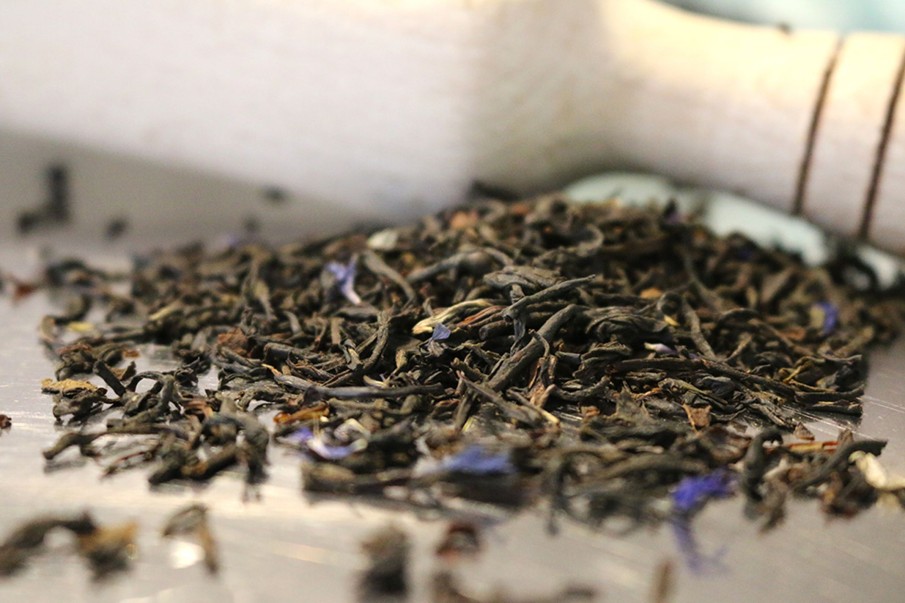 Tee teeblatt Schwarzer Tee Aromatisiert | Earl Grey: Blue Earl Grey (Mit Blauen Kornblumenbluten)